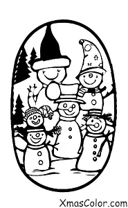 Navidad / Amigos de Huespedes del Hombre de Nieve: Frosty y sus amigos bajan en trineo por una colina