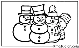 Navidad / Amigos de Huespedes del Hombre de Nieve: Frosty y sus amigos haciendo un hombre de nieve