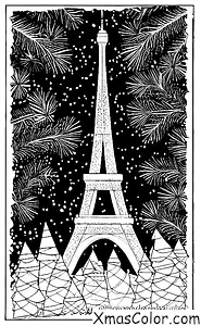 Navidad / Árboles de Navidad en todo el mundo: La Torre Eiffel en París