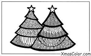 Navidad / Árboles de Navidad: Un árbol de Navidad minimalista