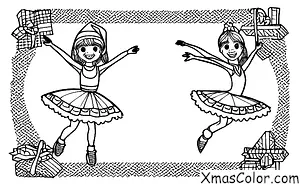 Navidad / Bailarín: Un patinador de hielo