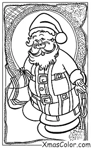 Navidad / Calcetines de Navidad: Papá Noel