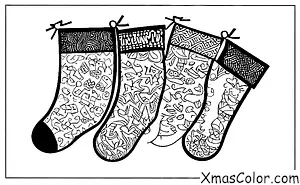 Navidad / Calcetines de Navidad: Un calcetín lleno de carbón
