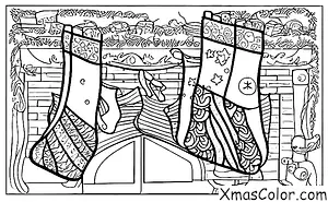 Navidad / Calcetines de Navidad: Un calcetín lleno de dinero