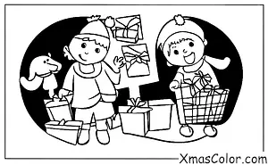 Navidad / Compras de Navidad: Un niño comprando su mascota