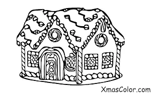 Navidad / Construcción de casas de pan de jengibre: Construyendo la casita de pan de jengibre