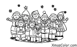 Navidad / Coristas de Navidad: Canciones navideñas alrededor de un árbol de Navidad