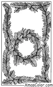 Navidad / Coronas de Navidad: Un ramo hecho de ramas de siempreverdes