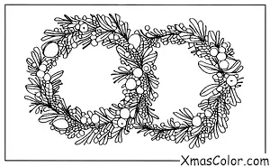 Navidad / Coronas: Corona de Navidad con Santa