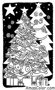 Navidad / Cuenta Regresiva de Navidad: Cuenta atrás de Navidad con un árbol de Navidad