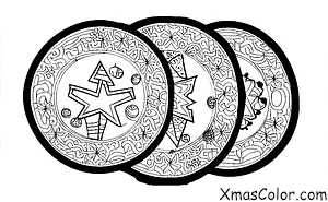 Navidad / Cuenta Regresiva de Navidad: Cuenta regressiva de Navidad con un calendario de platos de papel