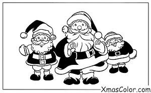 Navidad / Cuenta Regresiva de Navidad: Santa y sus duendes haciendo juguetes