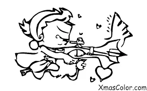 Navidad / Cupido: Cupido disparando sus flechas