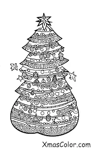Navidad / Decoración de árboles de Navidad: Decorar el árbol con guirnalda