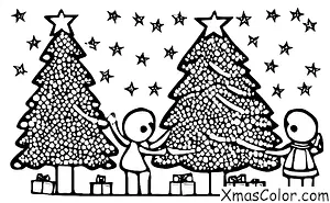 Navidad / Decoración de árboles de Navidad: Decorar el árbol con una estrella