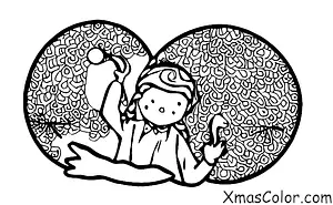 Navidad / Decoración de árboles de Navidad: Un niño colgando una decoración en el árbol