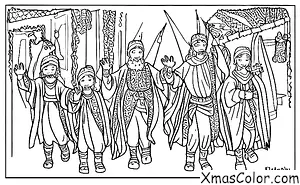 Navidad / Epifanía: Los tres Reyes Magos de camino a casa