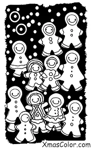 Navidad / Galletas de Jengibre: Una familia de galletas de jengibre