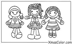 Navidad / Galletas de Jengibre: Una niña de galletas de jengibre