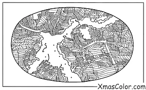 Navidad / Isla de Navidad: Un mapa de la isla de Navidad