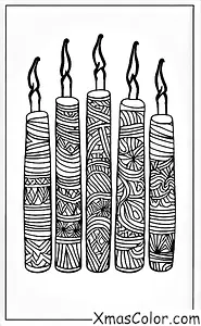 Navidad / Kwanzaa: velas de Kwanzaa