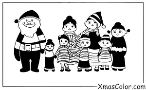 Navidad / Moda de Navidad: Una familia en sus mejores disfraces de Navidad