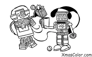 Navidad / Navidad de ciencia ficción: Santa en un traje de robot