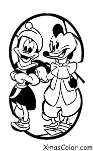 Navidad / Navidad de Disney: Donald Duck y Daisy Duck