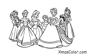 Navidad / Navidad de Disney: Las princesas Disney decorando el árbol de Navidad