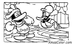 Navidad / Navidad de Disney: patinaje sobre hielo de Donald Duck