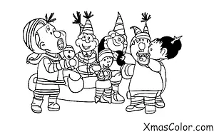 Navidad / Navidad en el pasado: Una escena de Jingle todo el camino