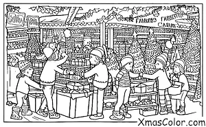 Navidad / Navidad en una granja: Mercado de los agricultores