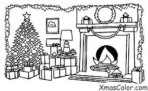 Navidad / Nieve: Chimenea