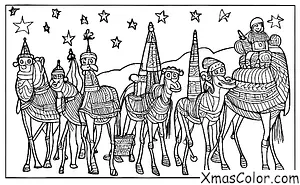 Navidad / Nosotros tres reyes: Los tres Reyes en su camino a casa