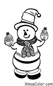 Navidad / Paisaje Invernal: Hombre de Nieve
