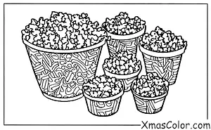 Navidad / Palomitas de maíz: Palomitas de maíz de Navidad