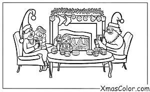 Navidad / Papá Noel: Santa y la Sra. Claus