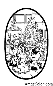 Navidad / Patrulla Canina Navidad: Los cachorros de PAW Patrol decorando el árbol de Navidad