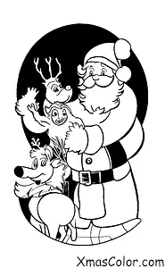 Navidad / Prancer: Prancer y Papá Noel