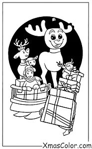 Navidad / Prancer: Prancer y su equipo de renos