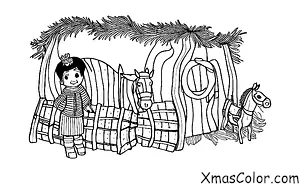 Navidad / Rena: Zorra sola en el establo