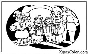 Navidad / Sra. Claus: La señora Claus reparte galletas navideñas