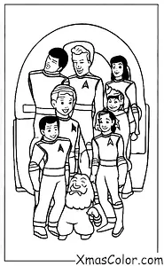 Navidad / Star Trek Navidad: La tripulación de Star Trek celebrando la Navidad en la USS Enterprise
