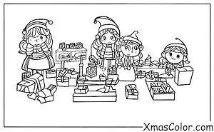 Navidad / Taller de Santa: El taller está desordenado